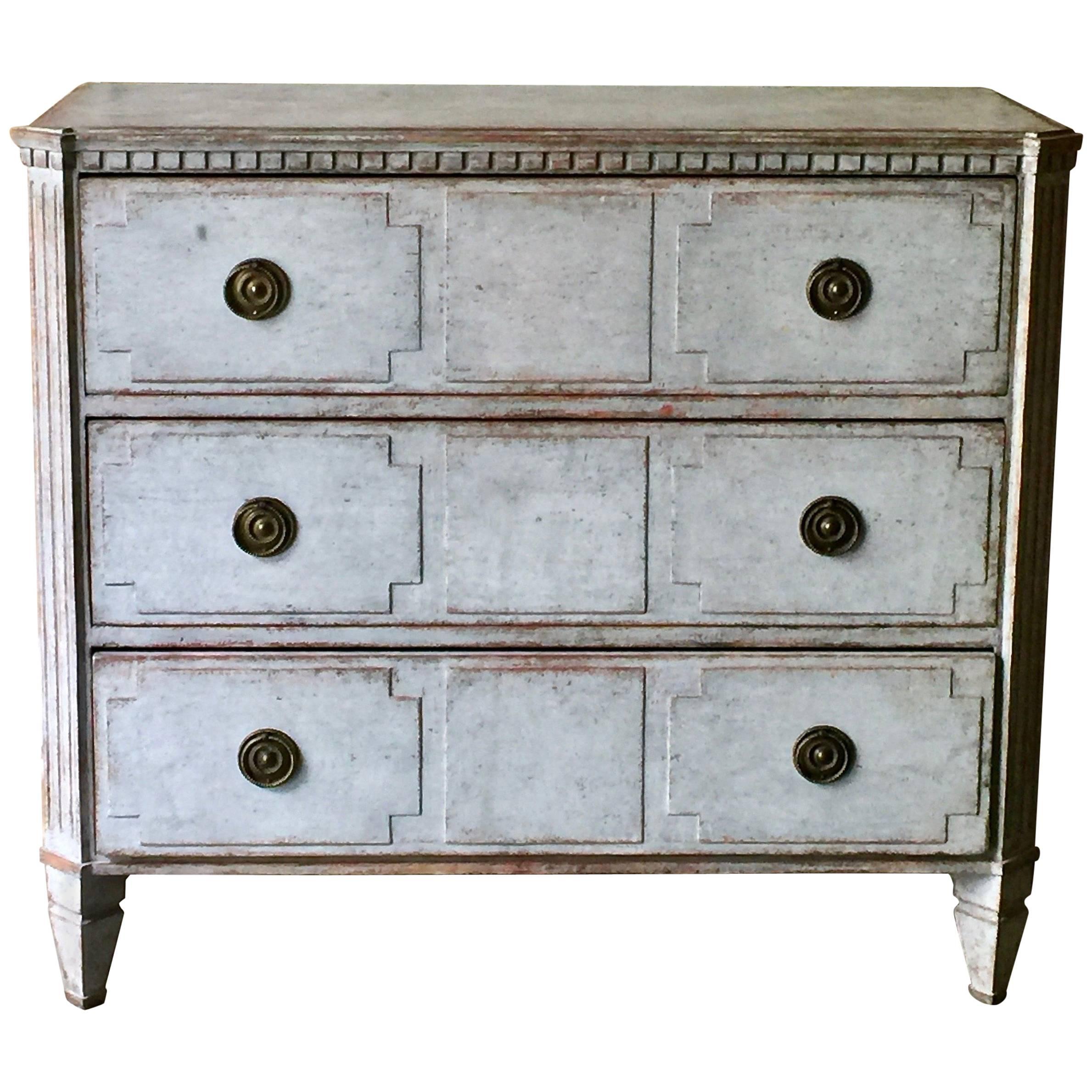 19th Century Swedish Gustavian Chest of Drawers