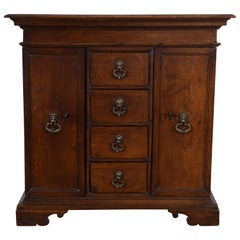 Italian Walnut and Brass-Mounted Credenza, 17th-18th Century