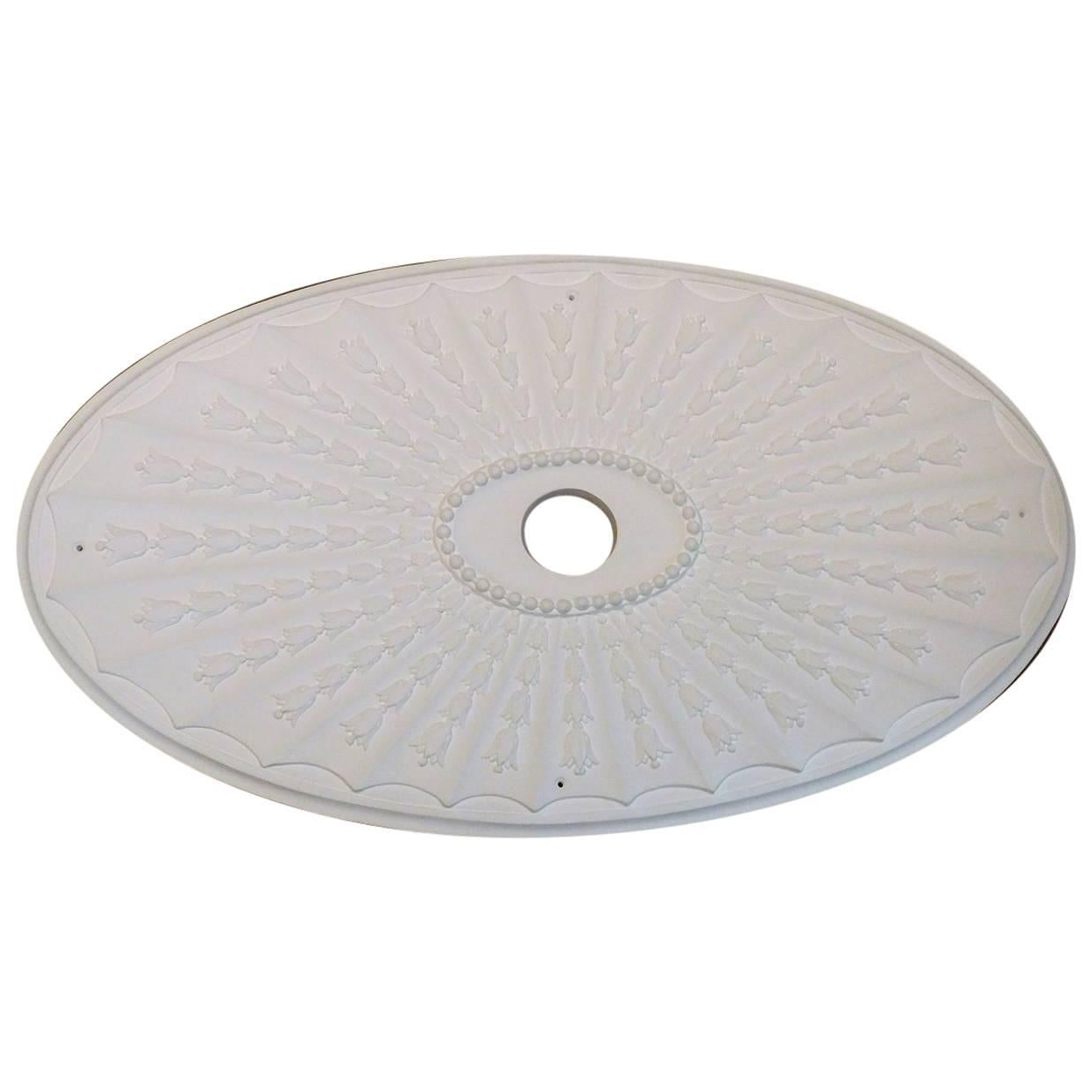 "Oval Tulip" Plaster Ceiling Medallions For Sale