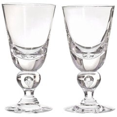 12 Exceptional Modernist Steuben Baluster Water Goblets