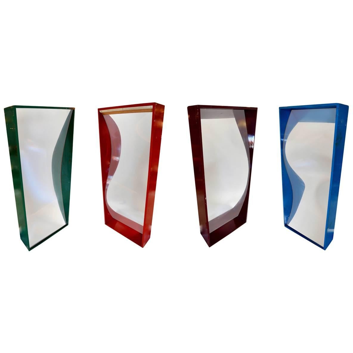 Set of Four Vintage Carnival Fun-House Mirrors