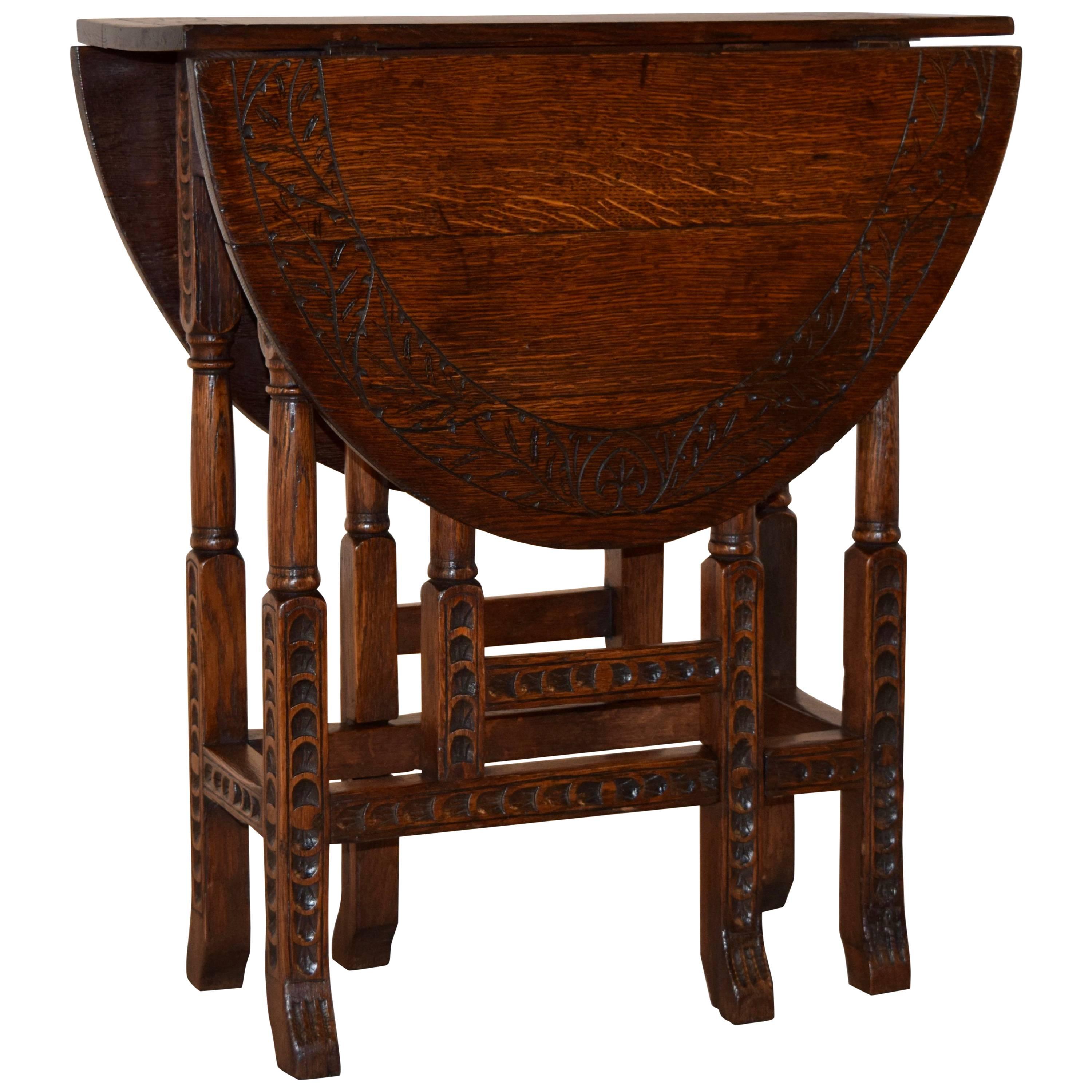 19th Century English Gate-Leg Table For Sale