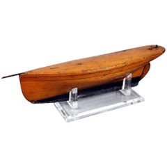 Small Early Pond Yacht Model of Gaff Yacht