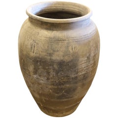 Extra Large Weathered Terra Cotta Urn, China, 1940s