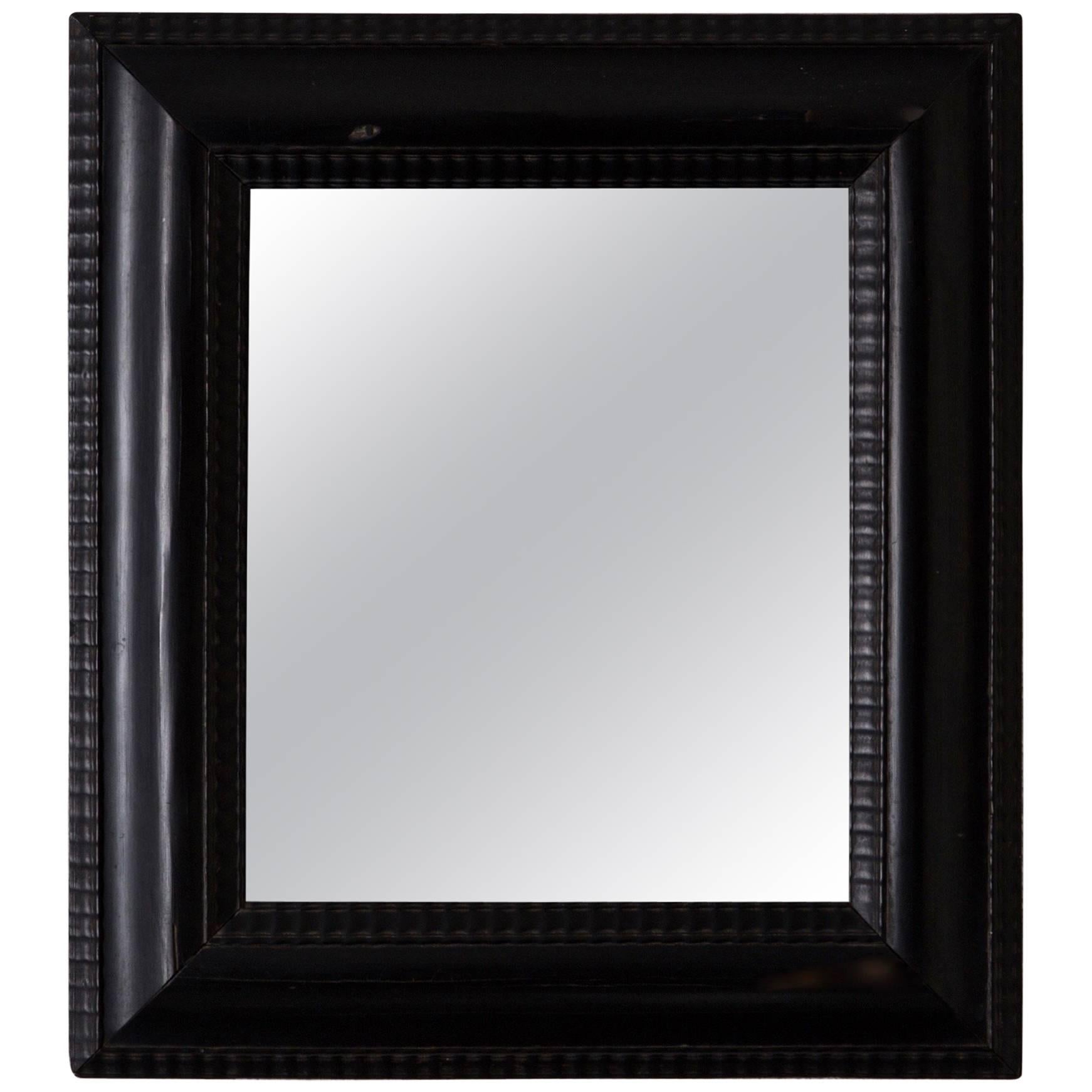 Mirror Baroque Ebonized Frame, 18th Century, Europe For Sale at 1stDibs