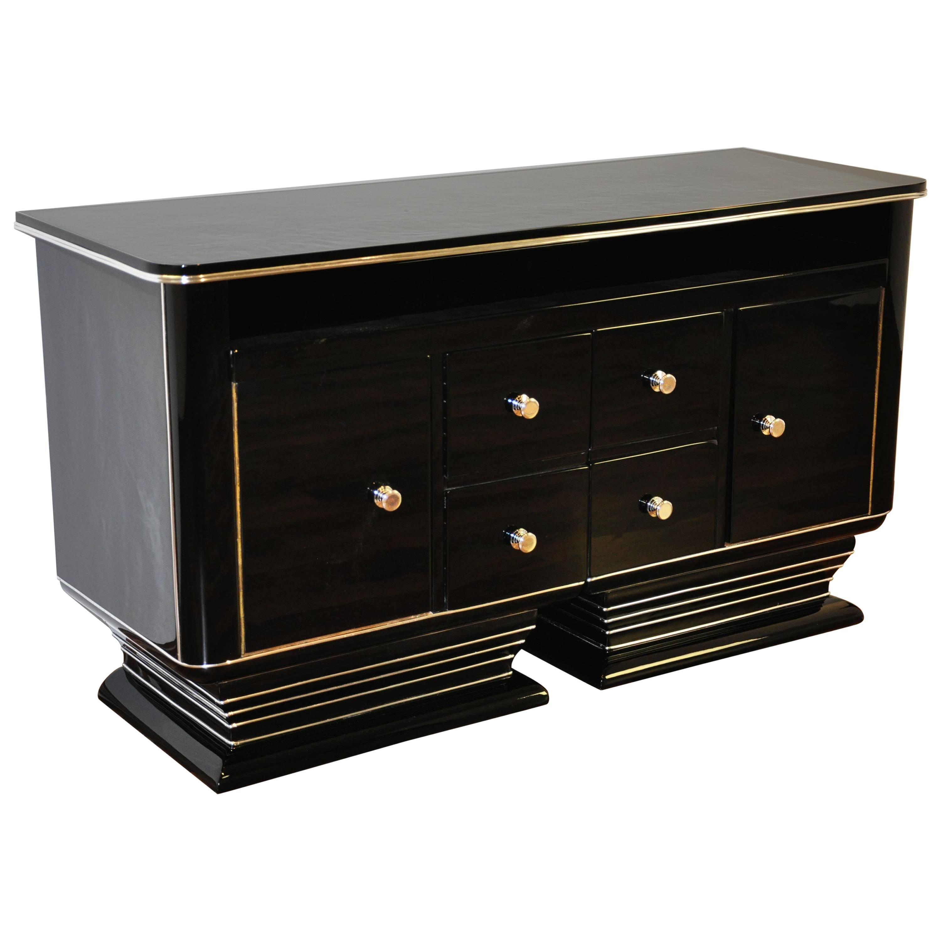 Black Art Deco Commode