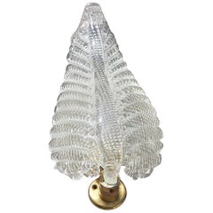 Italian Midcentury Wall Sconce Murano Art Glass, 1940s