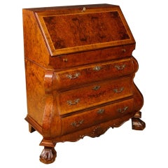 20th Century Dutch Bureau in Walnut, Burl