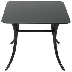 T. H. Robsjohn-Gibbings End Table with Splayed Legs - Ebony Finish 