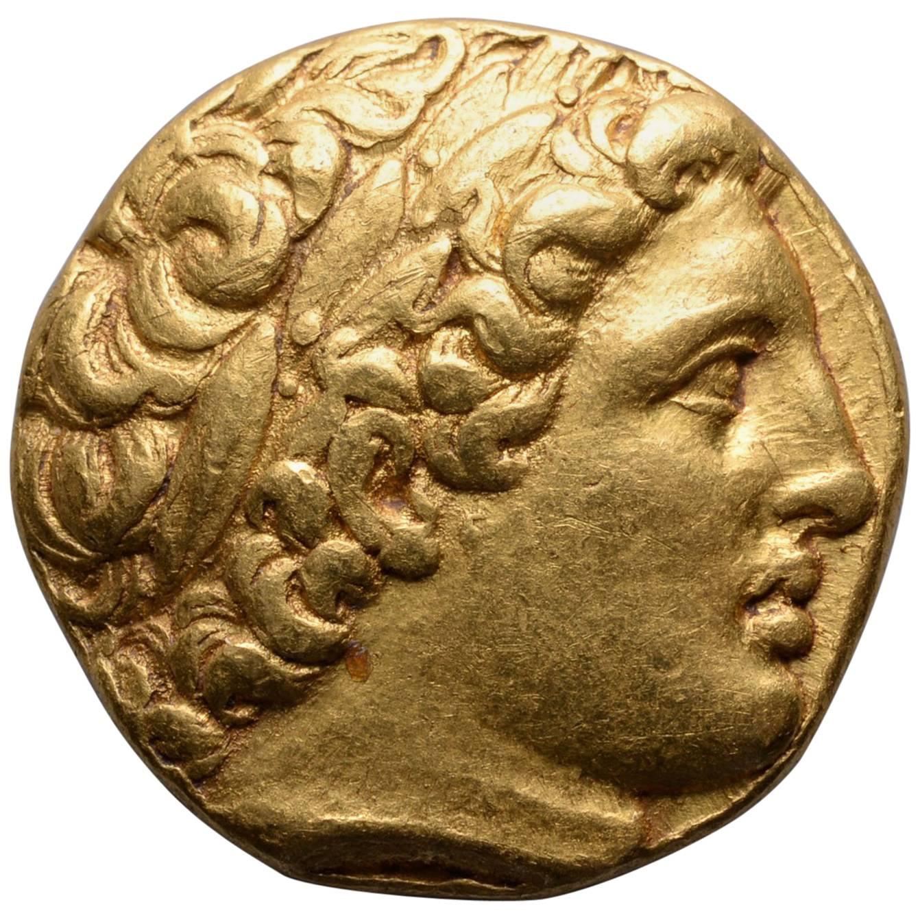 Ancient Greek Gold Coin of King Philip II of Macedon, 323 BC