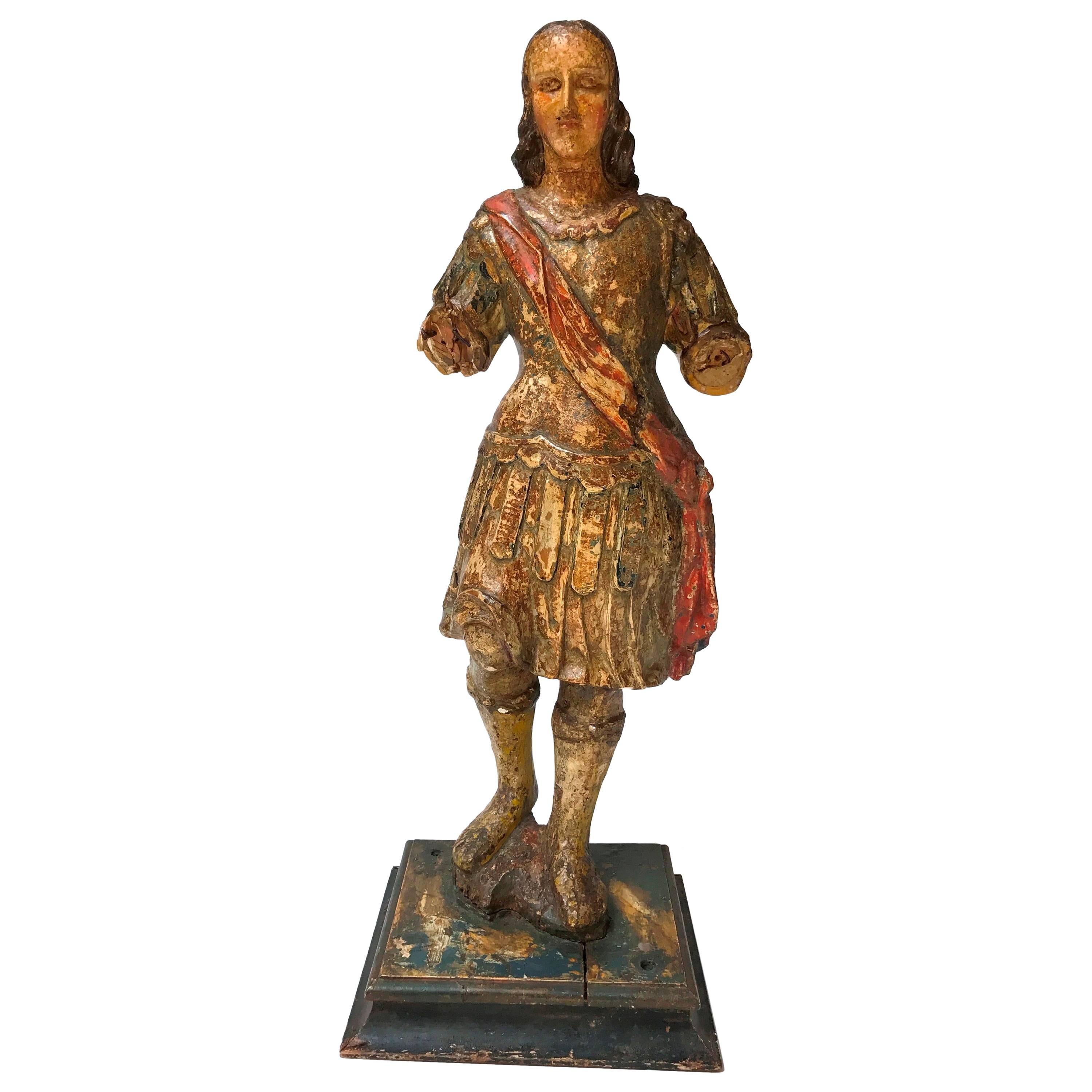 16th Century Carved Archangel from Venice For Sale
