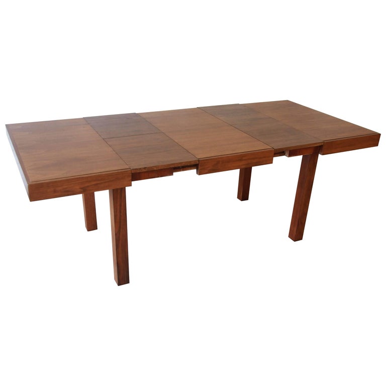 Early Nelson for Herman Miller Walnut Extension Dining Table For