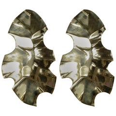 Vintage Pair of Bronze Sconces by Willy Daro