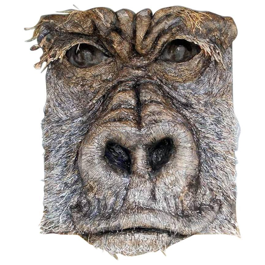 Gorilla, 21st Century Mixed-Media Sculpture by Italian Artist Matteo Volpati For Sale
