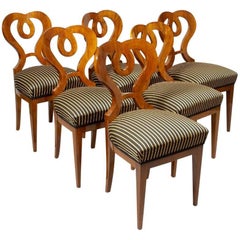 Set of Six Biedermeier Style Side Chairs by Iliad Design