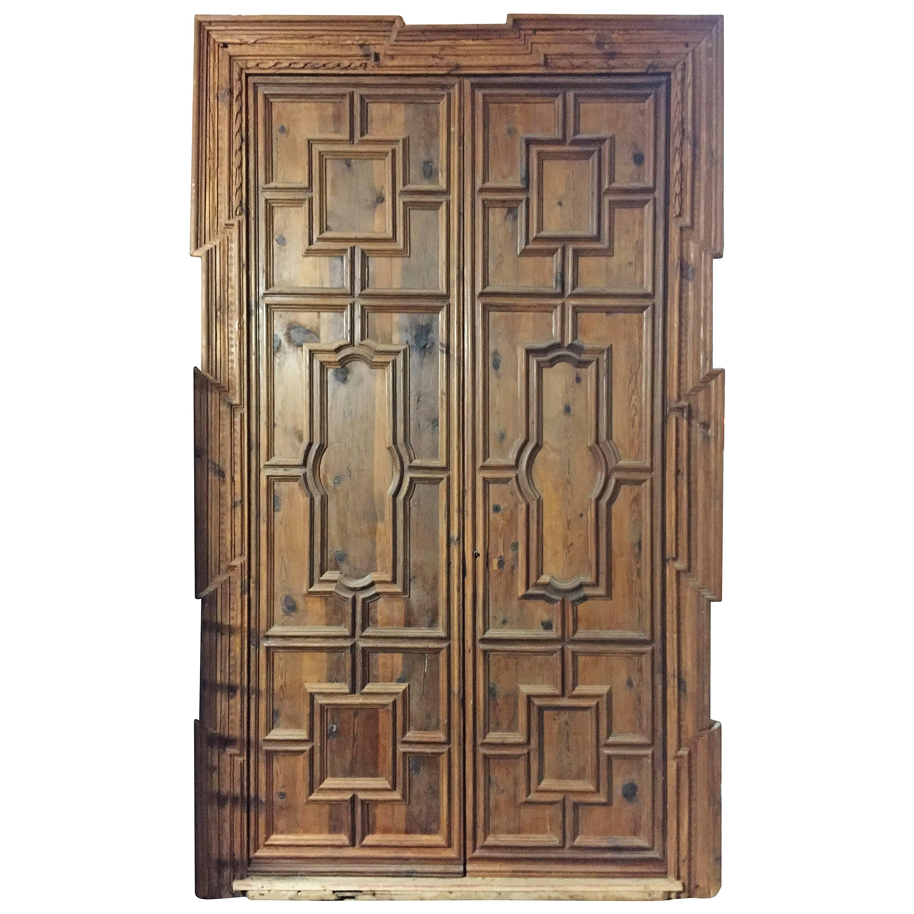 17th Century Spanish Monumental Doors For Sale