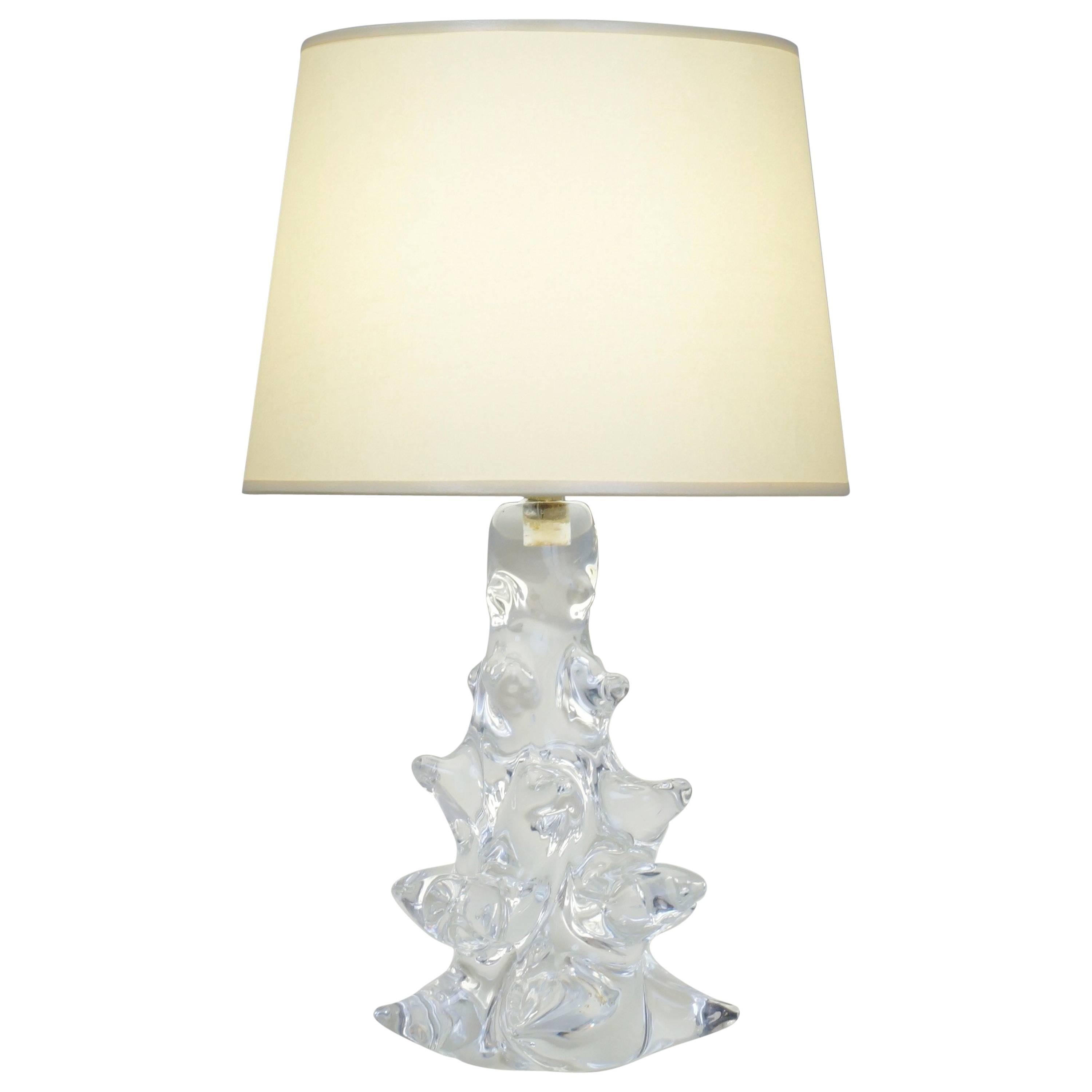 Schneider Crystal Table Lamp For Sale