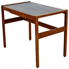 Mid-Century Modern Jens Risom Slate Top Desk Single Drawer, Danish, 1960s