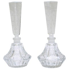 Pair of Baccarat Crystal Perfume Bottles Pair of Baccarat Crystal Perfume Bottles