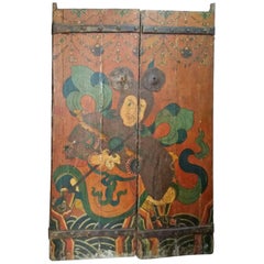 Antique Sino-Tibetan Twin Doors