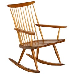 George Nakashima Single Board Rocking Armchair