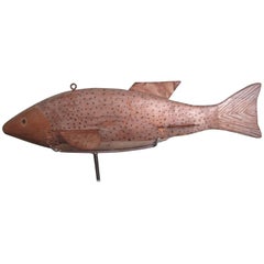 Large Trout Fish Decoy