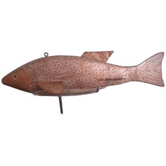 Vintage Large Trout Fish Decoy