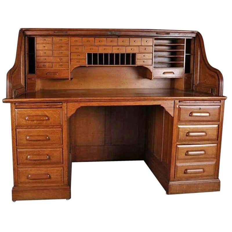 Used Oak Roll Top Desks - For Sale on 1stDibs | used roll top desk for ...