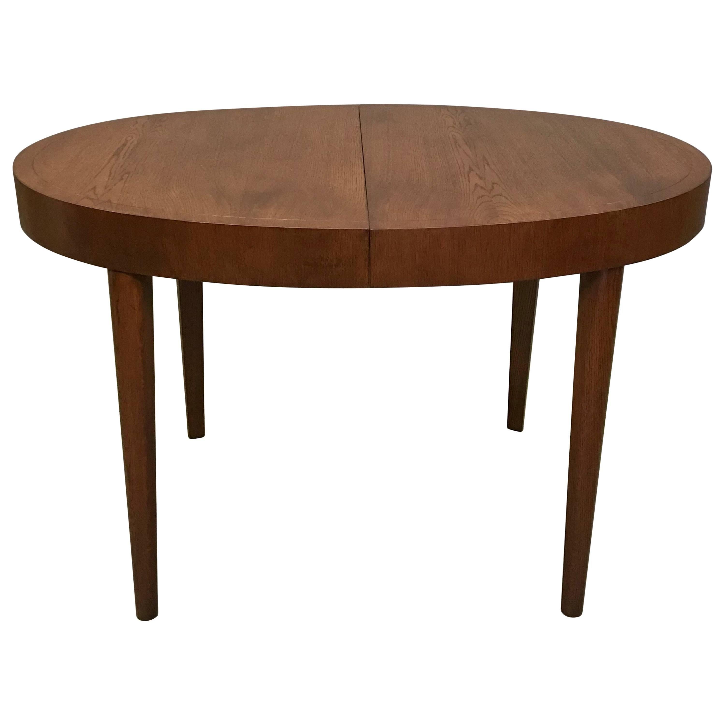Mid Century Oval Oak Extension Dining Table