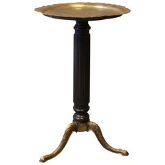 Side Table with Top and Legs of Brass from the 1920s