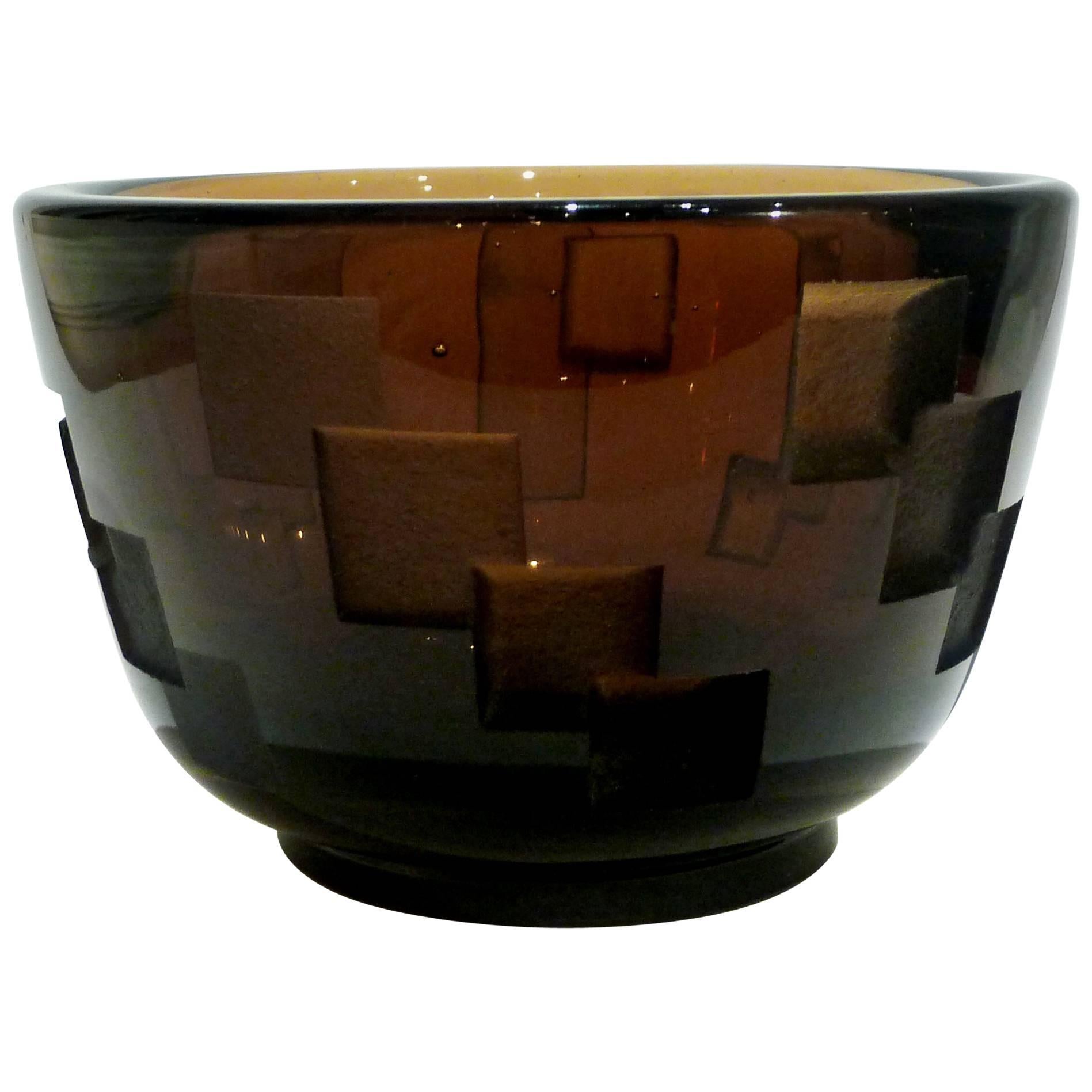 Jean Luce, an Art Deco Bowl, Signed with the Artist’s Monogram For Sale