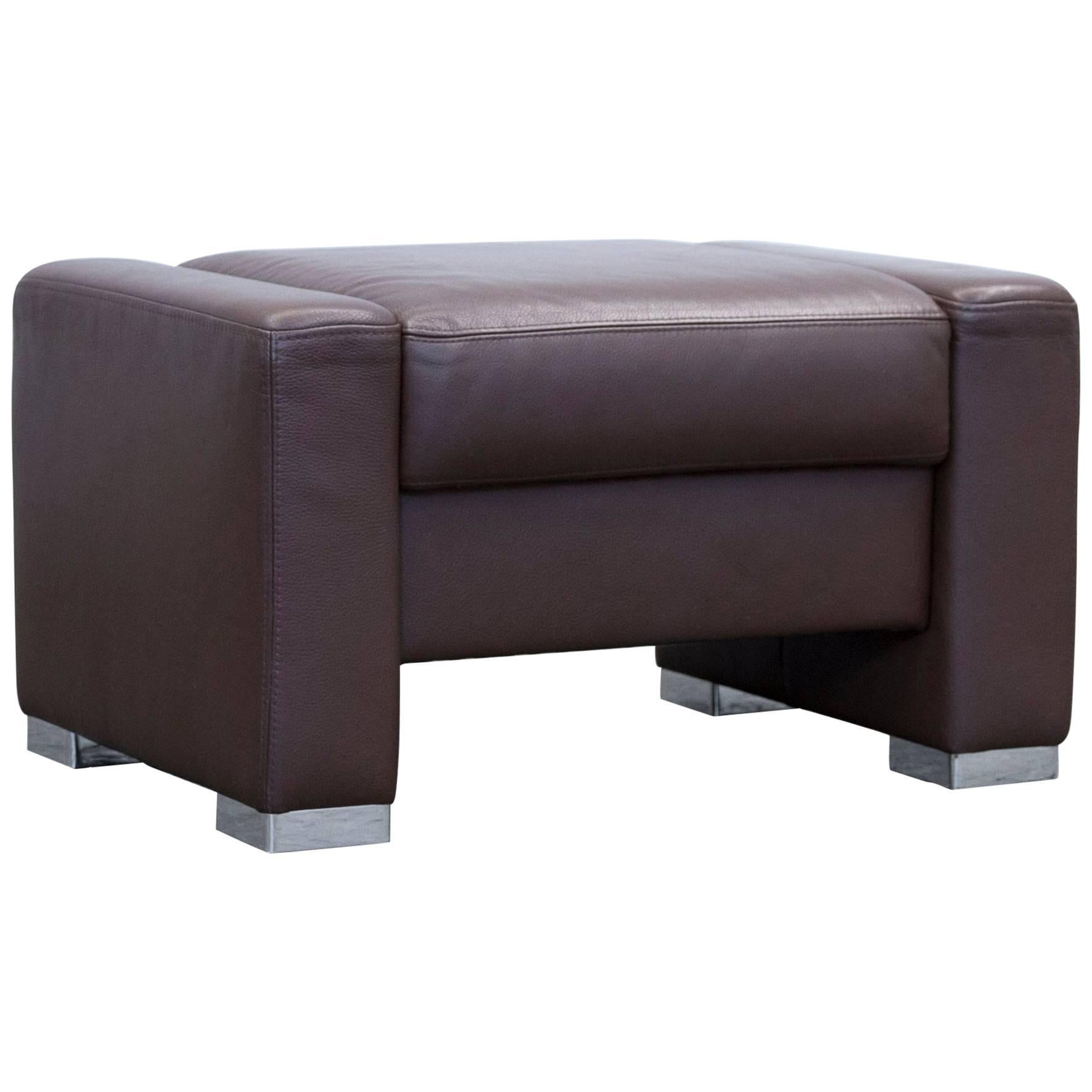 Brühl & Sippold Designer Chair Leather Brown Function Couch Modern