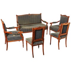 Five-Piece Victorian Eastlake Parlour Set