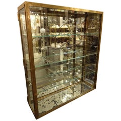 Early 20th Century Brass Display Cabinet