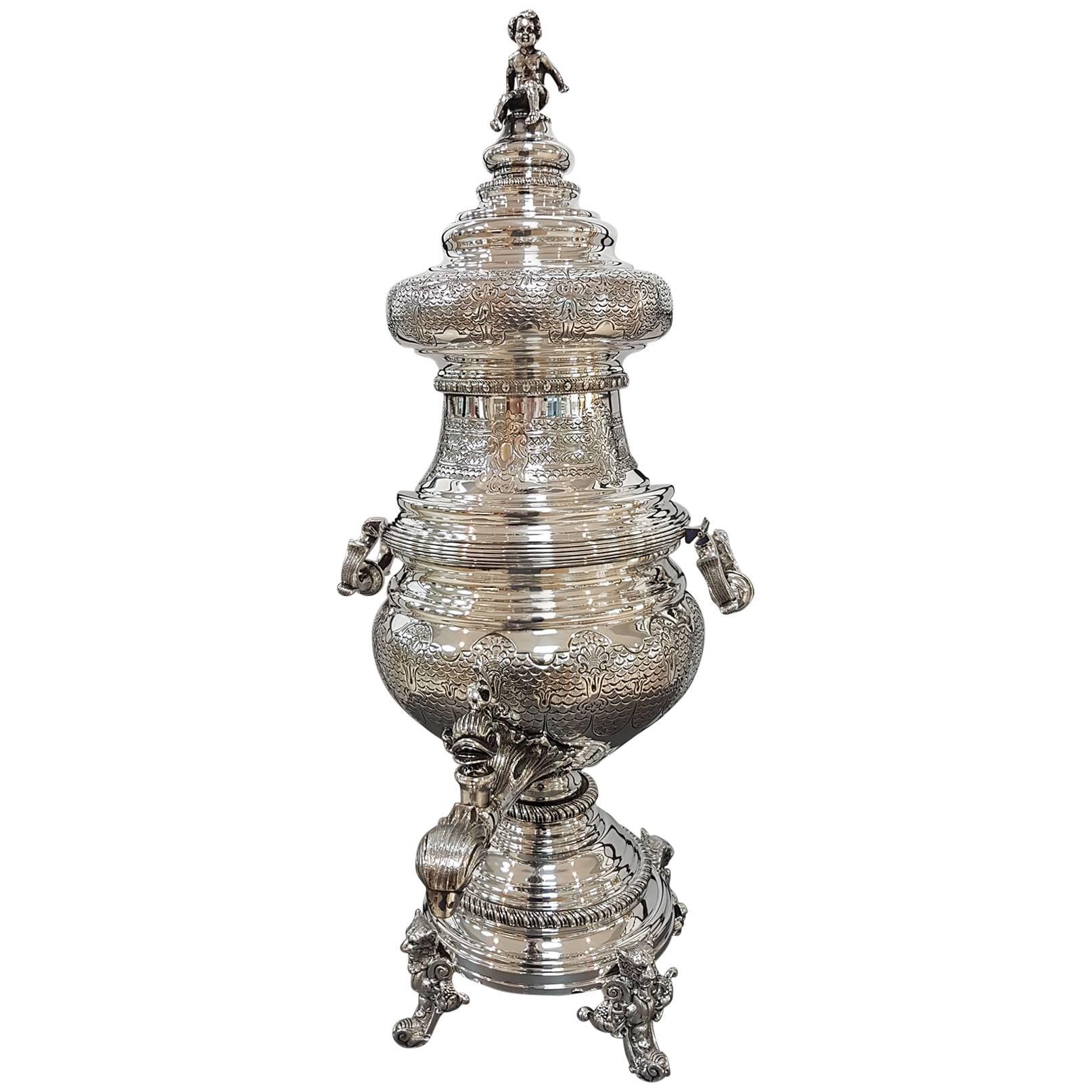 20th Century Silver Kettle, Samovar