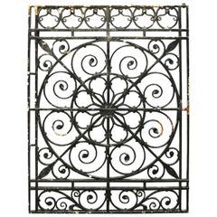 19th Century Wrought Iron Window Grill