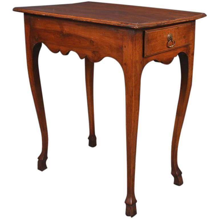 19th Century French Walnut Lamp Table