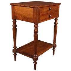 19th Century French Cherrywood Lamp Table