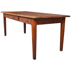 Antique French Pine or Oak Kitchen Table