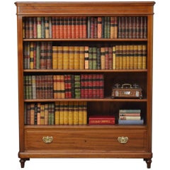 19th Century Open Bookcase in Mahogany