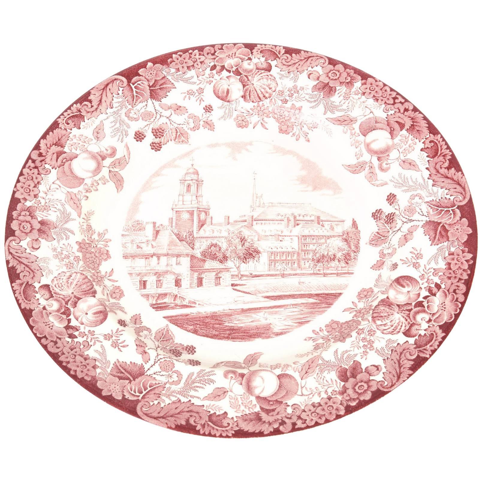 Harvard University Dinner Plate by Wedgwood, England