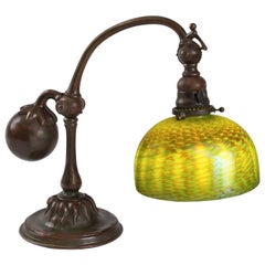 Tiffany Studios New York "Gegengewicht" Tischlampe