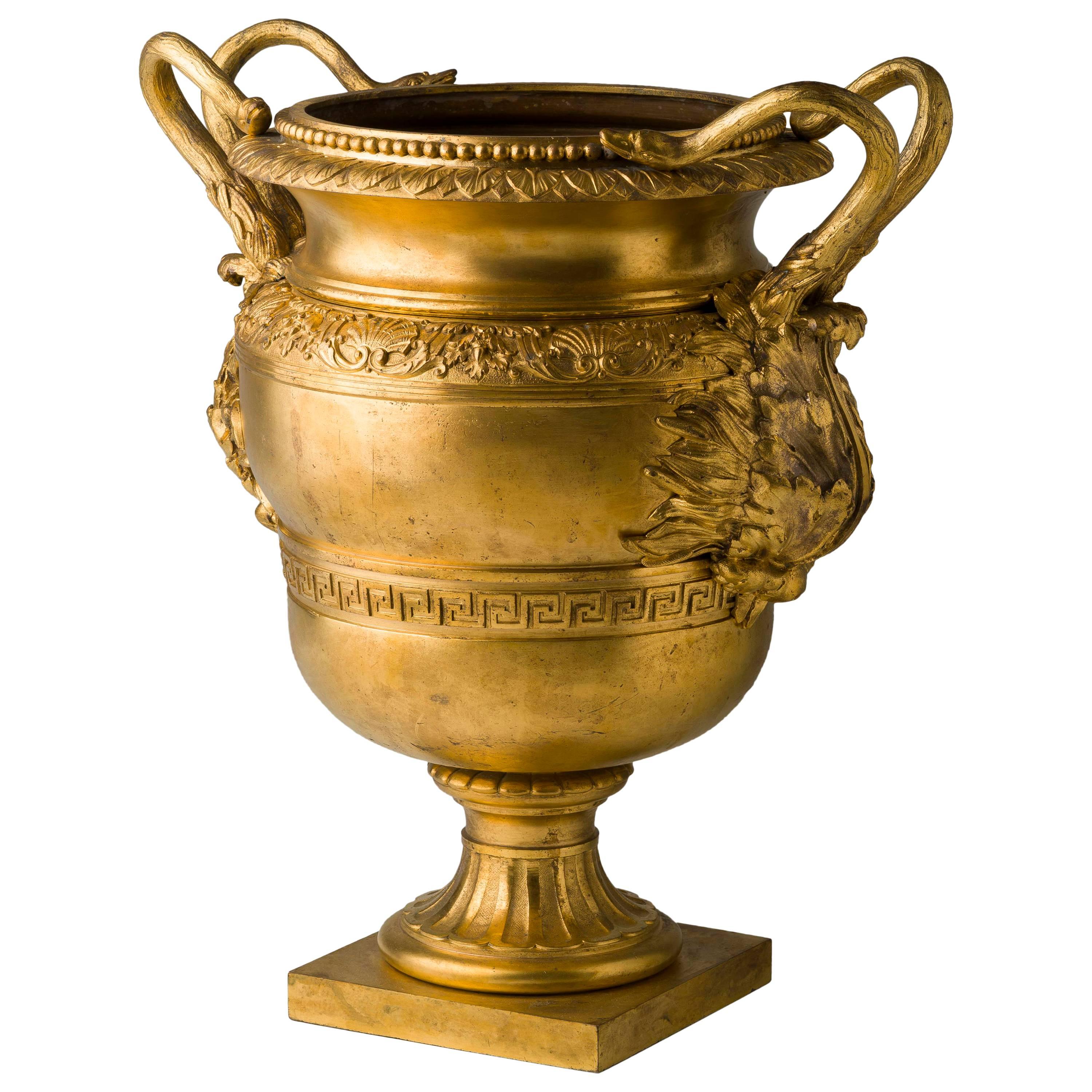 George III Neoclassical Ormolu Ice Pail Attributed to Matthew Boulton