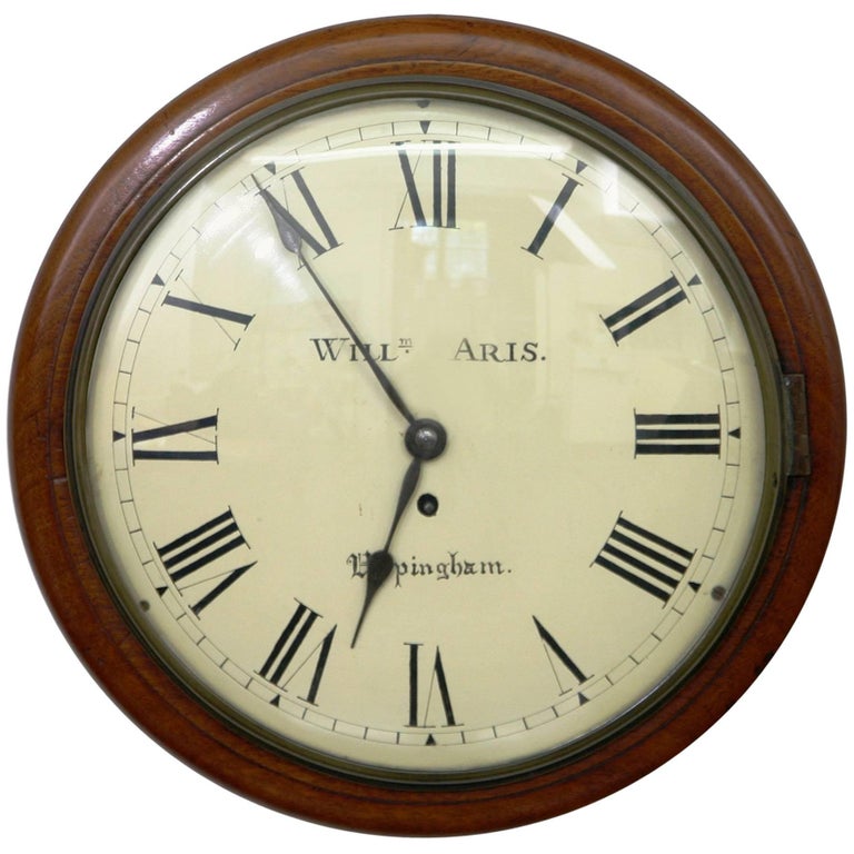 Victorian Silver Embossed Bed Side Clock by Douglas Clock Company For