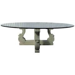 Michael Taylor Four-Lyre Concrete Table Base