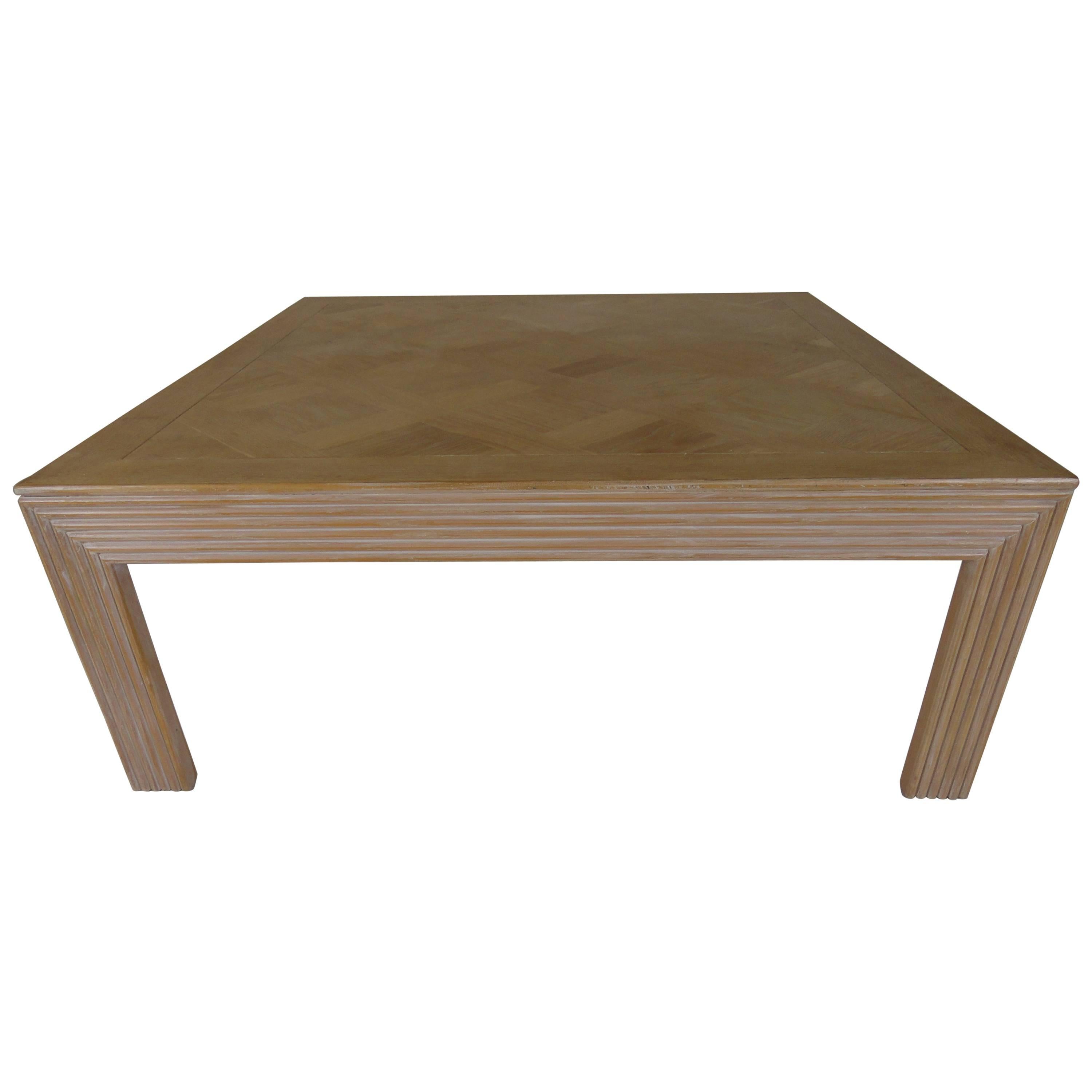 Lane Inlaid Wood Coffee Table For Sale