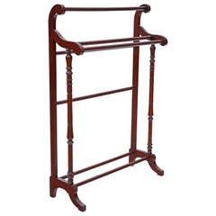 Antique Quality Victorian Mahogany Towel Rail Stand, circa 1890