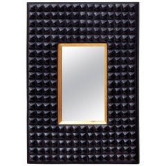 Ferrara Tribal Hydrocal Wall Mirror Designed by Miguel Oks and Jared Bark