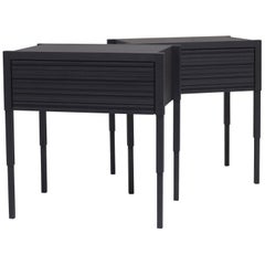 Chicago Case Side Table in Blackened Walnut by May Furniture