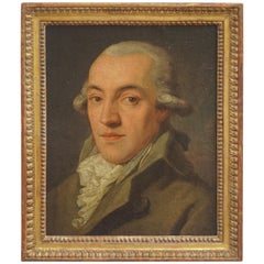 Used Portrait Painting of a Bewigged Gentleman, Prague, circa 1780